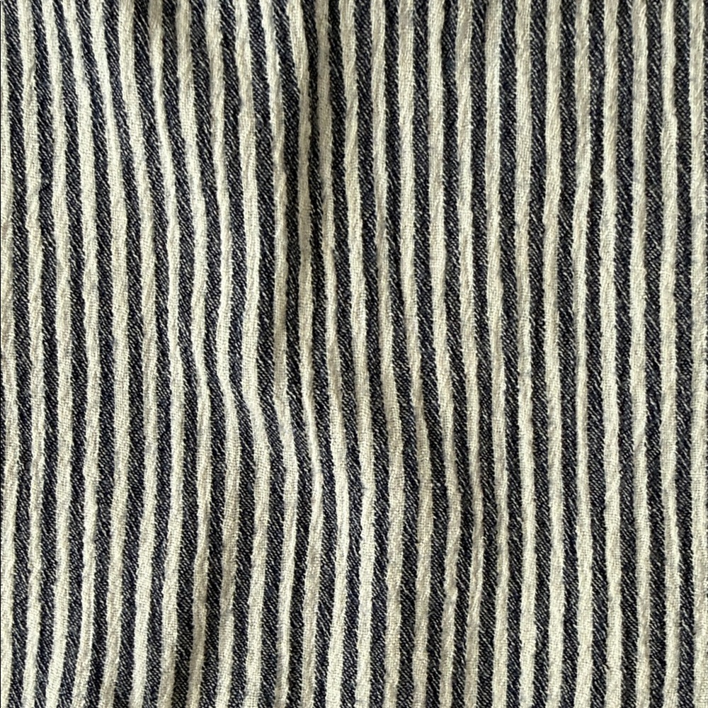 fresh produce Navy and White Vertical Stripe Summer Pant - Picture 4 of 4